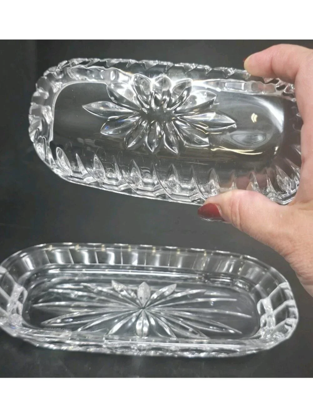 Marquis by Waterford Sheridan Clear Crystal Covered Butter Dish 7.5